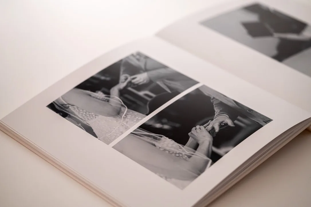 Fotobuch Innenseite mit Trauungsmoment
