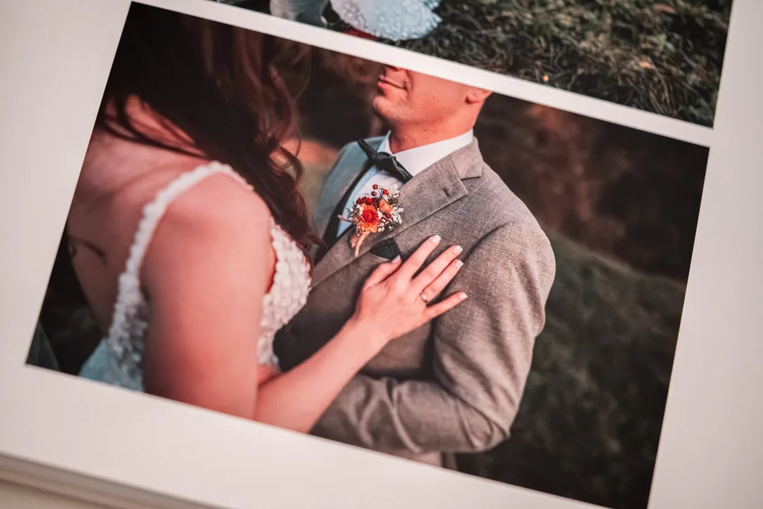 Fotobuch Detailaufnahme Brautpaar